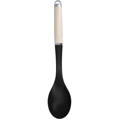 215736 - KITCHENAID Lugë Gatimi Rezistente ndaj Nxehtësisë - Çelik Inoks me Krem Bajamesh - 34 cm