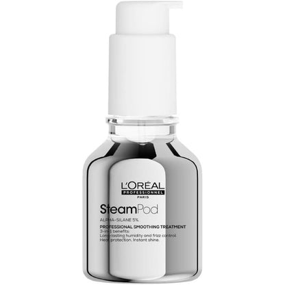 321237 - L'ORÉAL PROFESSIONAL Trajtim zbutës i koncentruar SteamPod, Mbrojtës nga nxehtësia, Rezistencë e lartë ndaj lagështirës, 50 ml