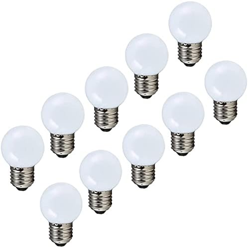 168872 - AIWERTTES - Llampë LED E27, LED me Ngjyrë 2W ekuivalente me 20W, AC220-240V, 200 Lumen, Ndriçim Edison i Bardhë e Ngrohtë 3000K, Pa Errësirë, Paketë prej 10 Copë
