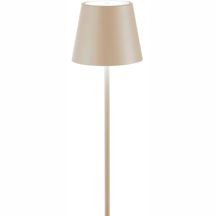 260112 - ZAFFERANO - Poldina Pro, Llambë tavoline e rikarikueshme dhe pa tel, Dimmer 2200-3000 K, Lartësia 38 cm, Ngjyrë rëre