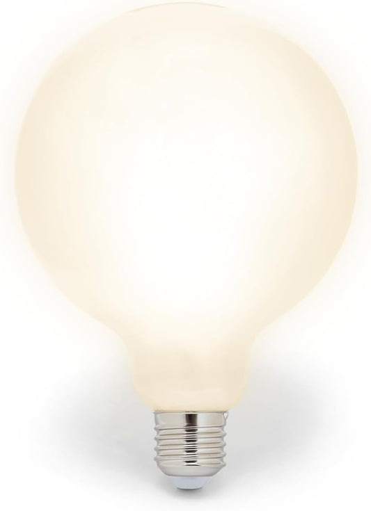 257762 - VELAMP Llambë filament LED me difuzor Opal - Formë globi (G125) - Kapak i madh me vidë (E27) - Fuqi 18W Ekuivalente me 150W - Shkëlqim 2500lm - Temperatura e ngjyrës 4000K