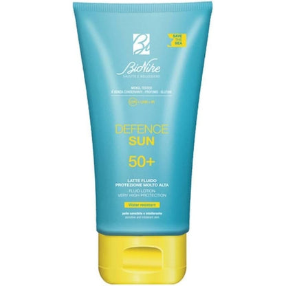 272216 - BIONIKE Defence Sun, qumësht mbrojtës nga dielli SPF 50+ për lëkurë të ndjeshme, me niacinamidë dhe vitaminë E, 100 ml