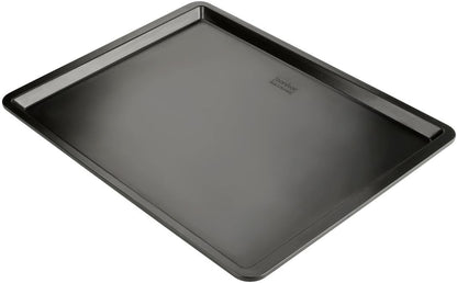 262637 - Zenker Tepsi pjekjeje dhe biskotash, Rezistent ndaj nxehtësisë deri në 230°C, 42 x 32 x 0.5 cm, Ngjyrë e zezë metalike