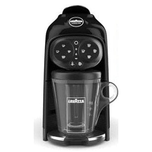 118076 - LAVAZZA, Makinë Kafeje Espresso Modo Mio Deséa e Zezë, 1500 W, 220-240 V, 50/60 Hz, me Kapacitet 10 Kapsula Kafeje dhe 1.1 L Ujë, përfshinë 88 Kapsula të Ndryshme Crema dhe Gusto