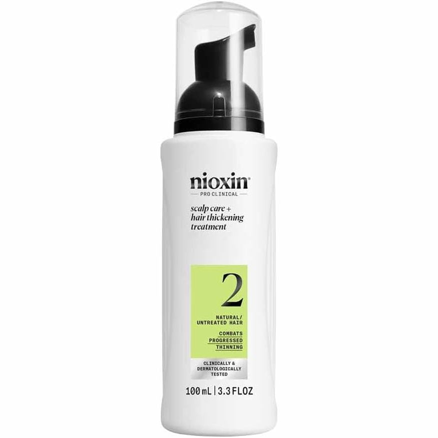 317218 - NIOXIN System 2 Scalp + Hair Trajtim, 100 ml, Kujdes për skalpin dhe flokët natyralë, Rënie e Avancuar e Flokëve, i pasuruar me Biotinë dhe Niacinamidë