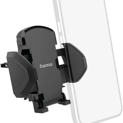 266884 - HAMA Mbajtëse telefoni për makinë Move, për telefona 4.5-9 cm, rrotullueshme 360°, e zezë