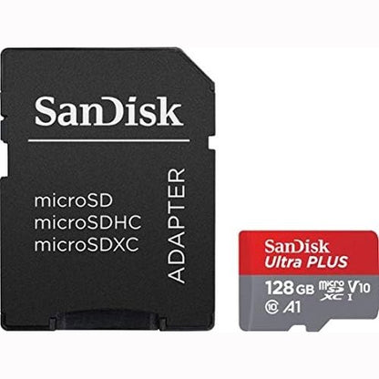273823 - SAN DISK - Kartë memorie Ultra Plus 128 GB microSDXC UHS-I – 130 MB/s, C10, U1, Full HD, A1