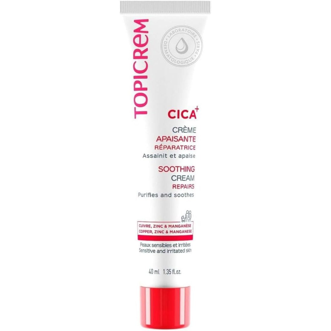318975 - TOPICREM - CICA+, Krem Qetësues me Zink dhe Acid Hialuronik, 40 ml