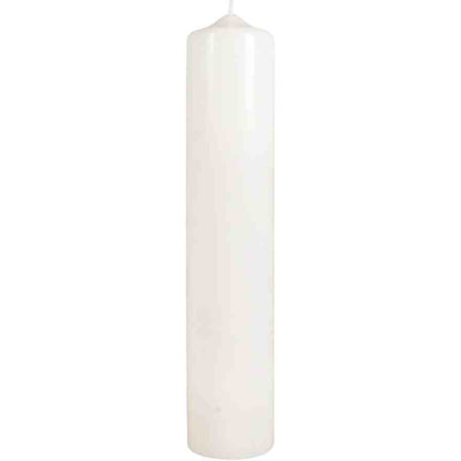 211423 - RAYHER - Qiri në Formë Shtylle, Krem, i Rrumbullakët, Gjatësi 30cm, Diametër 6cm, 100% Parafinë, Shenjë Cilësie RAL, Përdorim si Qiri Pagëzimi ose Kungimi, i Përshtatshëm për Dekorim dhe Punime Artizanale