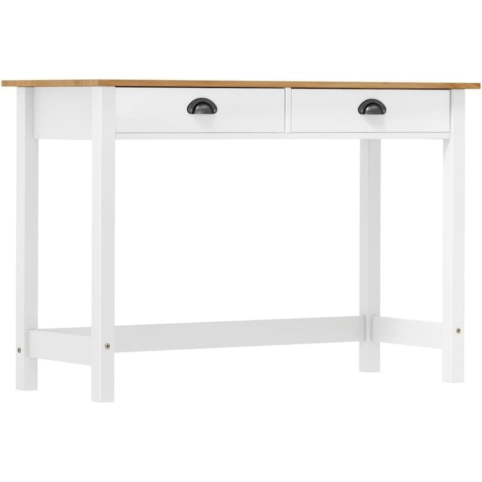 265572 - vidaXL Tavolinë Konsolë me 2 Sirtarë 110×45×74 cm – Dru Pishe Masiv