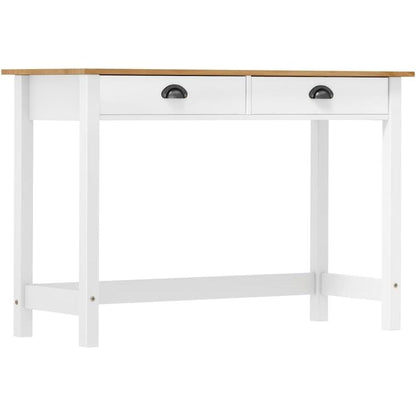 265572 - vidaXL Tavolinë Konsolë me 2 Sirtarë 110×45×74 cm – Dru Pishe Masiv