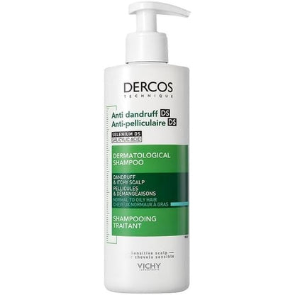 271829 - VICHY Shampo Dercos DS 390ml - Anti-Zbokth, për Flokë Normalë deri në Yndyrë, me Disulfid Seleni dhe Acid Salicilik