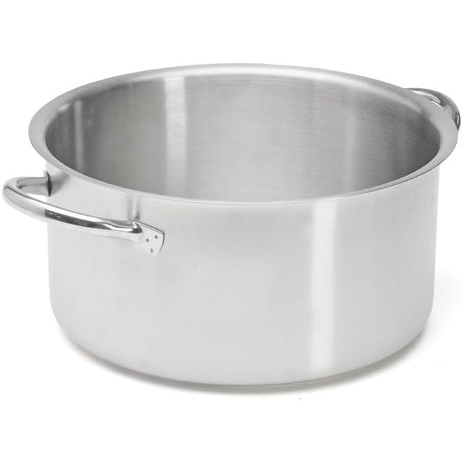 217200 - DE BLERËSI - Ena për tenxhere PRIM'APPETY prej çeliku inox (pa kapak) - 28 cm - Pa PFAS, Çelik inox i gradës profesionale 18/10, Bazë e trashë magnetike për gatim të kontrolluar, e përshtatshme për të gjitha sobat dhe furrat