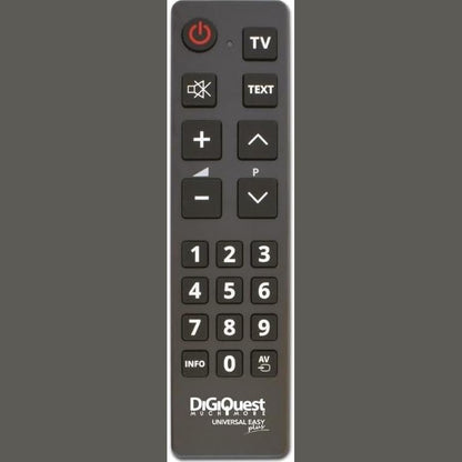 320626 - DIGIQUEST Telekomandë Easy Universal TV, Butona të mëdhenj, e lehtë për t’u përdorur