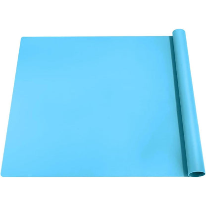 258140 - DeJivsin Qilim i Madh Silikoni 70x50cm, Blu Deti, Jo-Ngjitës, Qilim Pikture për Fëmijë