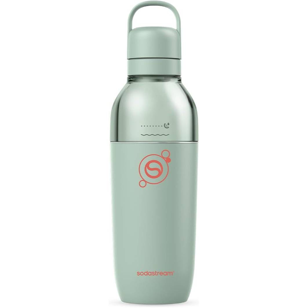 293024 - SODASTREAM Shishe uji me gaz e ripërdorshme Fizz & Go, 710ml, e përputhshme me pajisjet SodaStream, Jeshile menteje