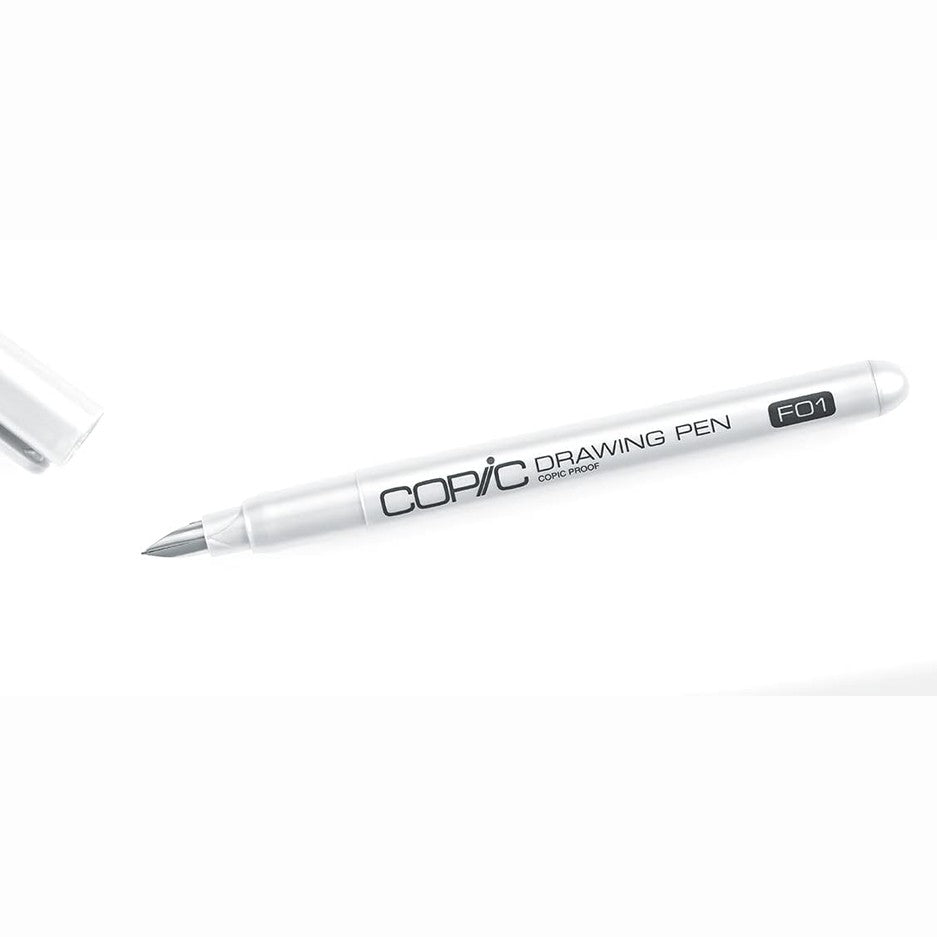 216449 - COPIC Stilolaps Vizatimi F01, i Zi, me majë të fortë dhe bojë pigmenti rezistente ndaj ujit