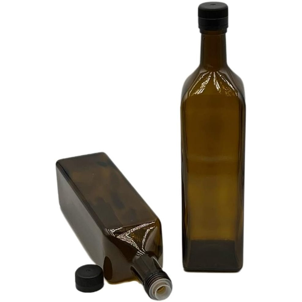 256539 - DEVITRE Devitre 2 shishe vaji 1000 ml, qelqi me grykë plastike të integruar dhe etiketa