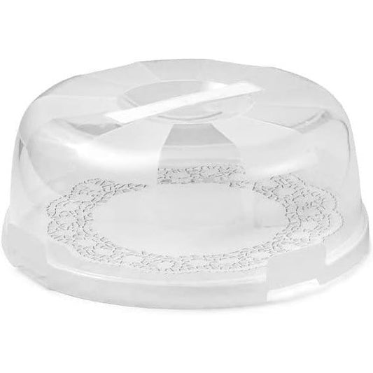 196835 - SNIPS Mbajtëse për Torta me Kuti Transporti, 4 Kapëse Sigurie, Kupolë 28x9cm, e Prodhuar në Itali