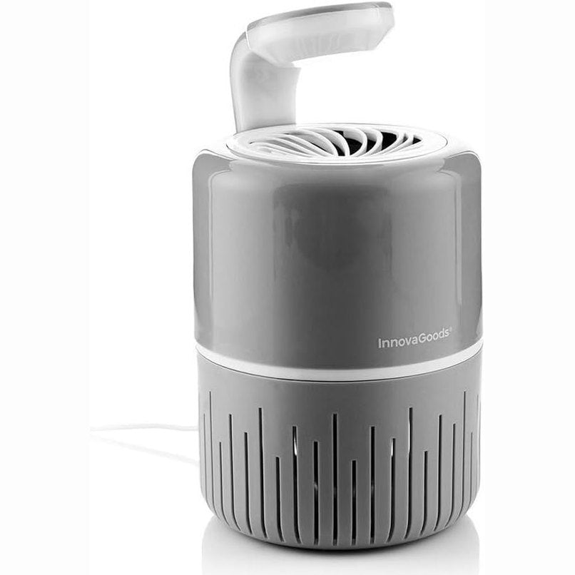 317551 - INNOVAGOODS - Llambë kundër mushkonjave KL DRAIN, efektive në errësirë, konsum i ulët, UV LED, e heshtur, ideale për përdorim të brendshëm dhe të jashtëm, 20-40 m², gri, plastikë
