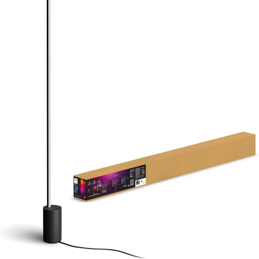199001 - PHILIPS Hue White dhe Color Ambiance Gradient Signe Black, Llambë Dyshemeje me Bluetooth, e Pajtueshme me Alexa, Google Assistant dhe Apple HomeKit
