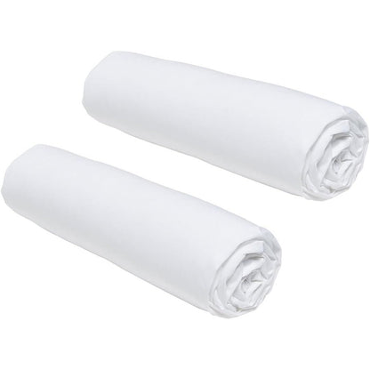 215320 - ESENCIALE PËR SOT Set me 2 çarçafë të montuar 140x190 cm, 100% pambuk