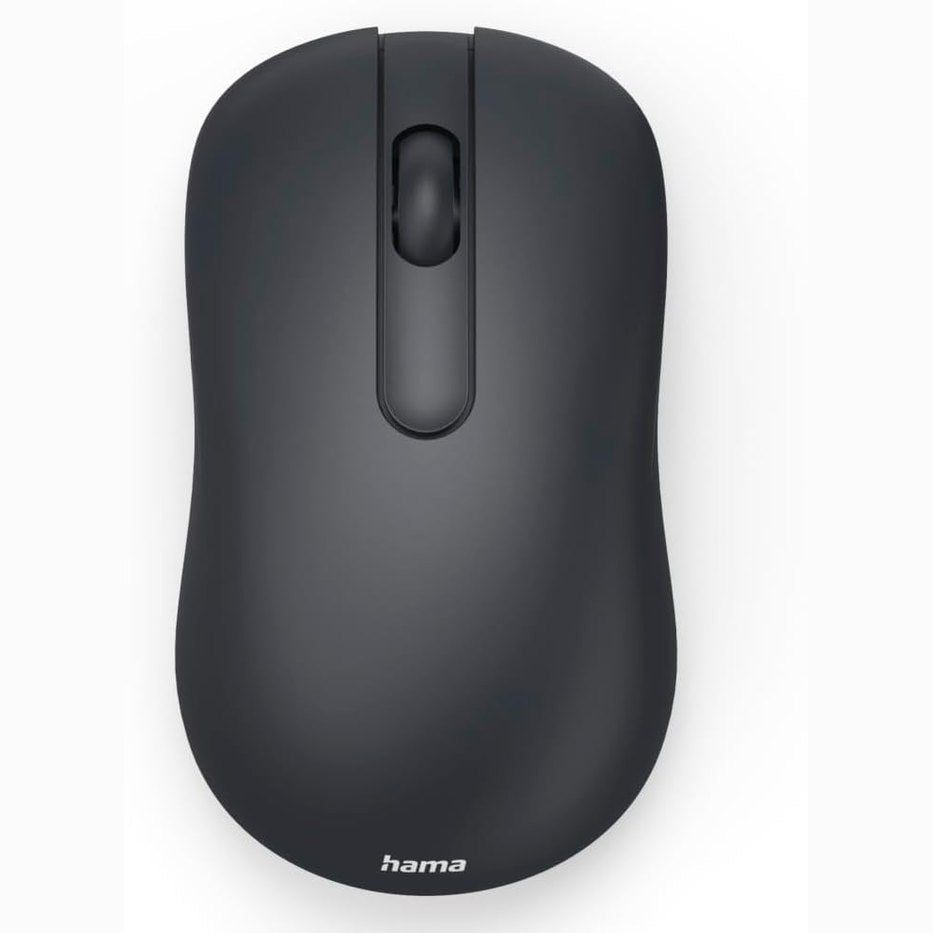 274547 - HAMA Maus pa tel, Maus optik pa zhurmë klikimi, 3 butona, 1200 DPI, teknologji 2.4 GHz, i zi