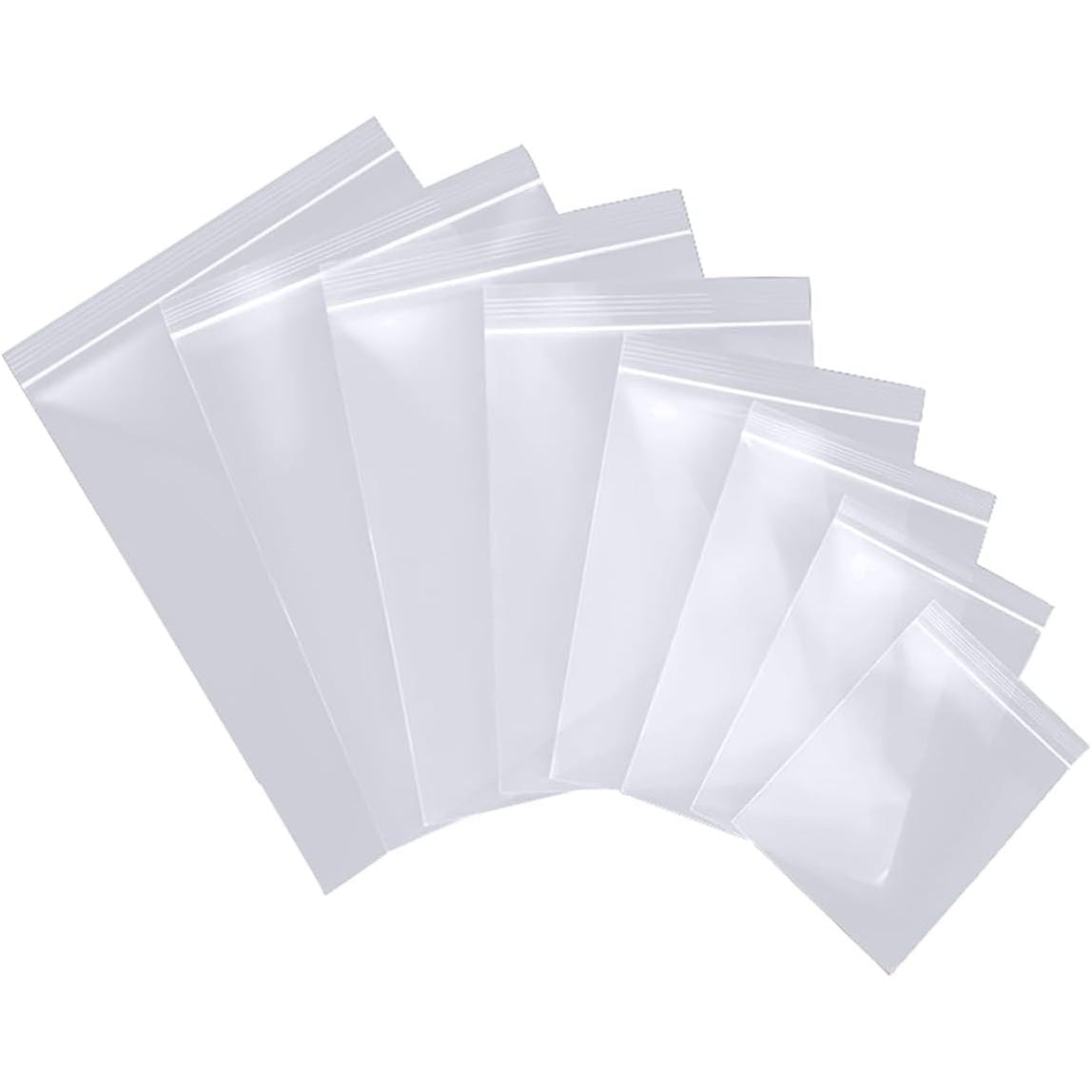 258091 - QSE PLASTIKE | Qese transparente hermetike me zip, 8x12cm, 240 copë, për ruajtjen e bizhuterive dhe komponentëve elektronikë