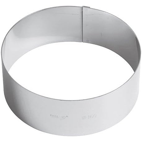 185696 - PADERNO Unazë për Tortë/Prerëse për Ëmbëlsira prej Çeliku Inox 18/10, Diametri 16cm, Lartësia 6cm
