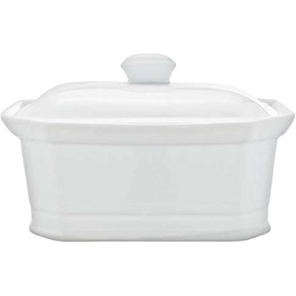 185181 - RH46635 PATE TERRINE - E Bardhë e Butë, Komode dhe në Modë, Përbërë nga Porcelan, Kapacitet 1L