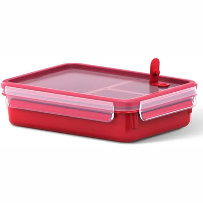 229683 - EMSA - Kapëse për enë mikrovalë 1.2l - Enë për mikrovalë me kapak - Higjienike - Plastike - E kuqe - 517775