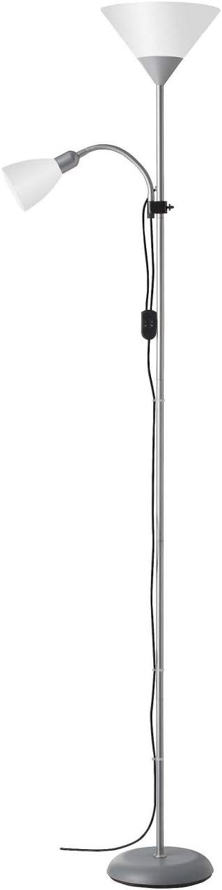 251568 - LLAMBE DYSHEMEJE BRILLIANT LAMP SPARI, Argjendtë/E Bardhë, 1x A60, E27, 60W, me ndërprerës kabllor në linjë