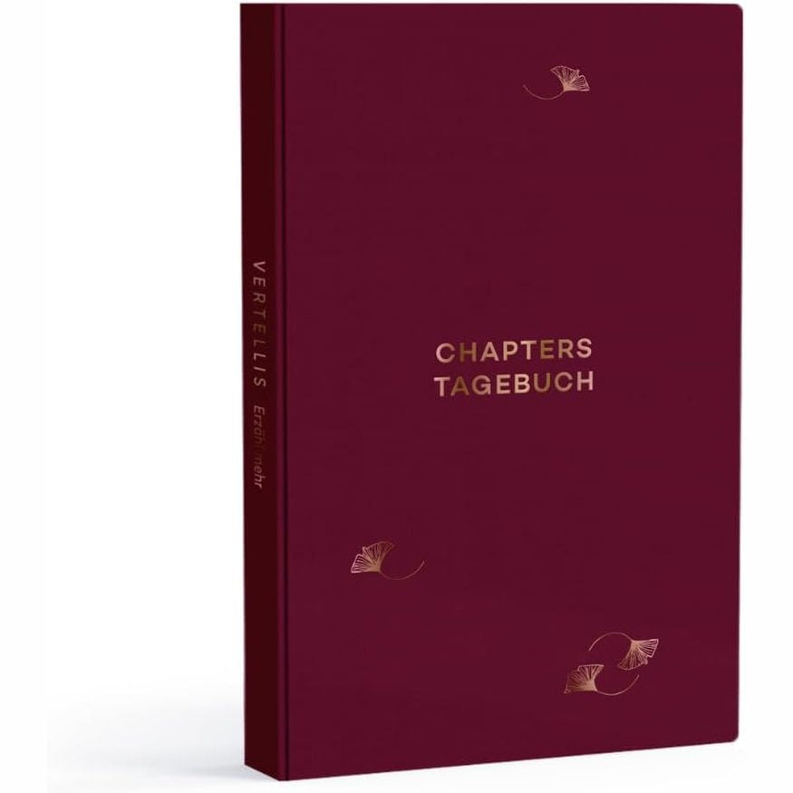 309046 - Ditari i Vertellit - Kapituj - Libri i Mirënjohjes dhe Vetë-Reflektimit - E Kuqe Bordeaux
