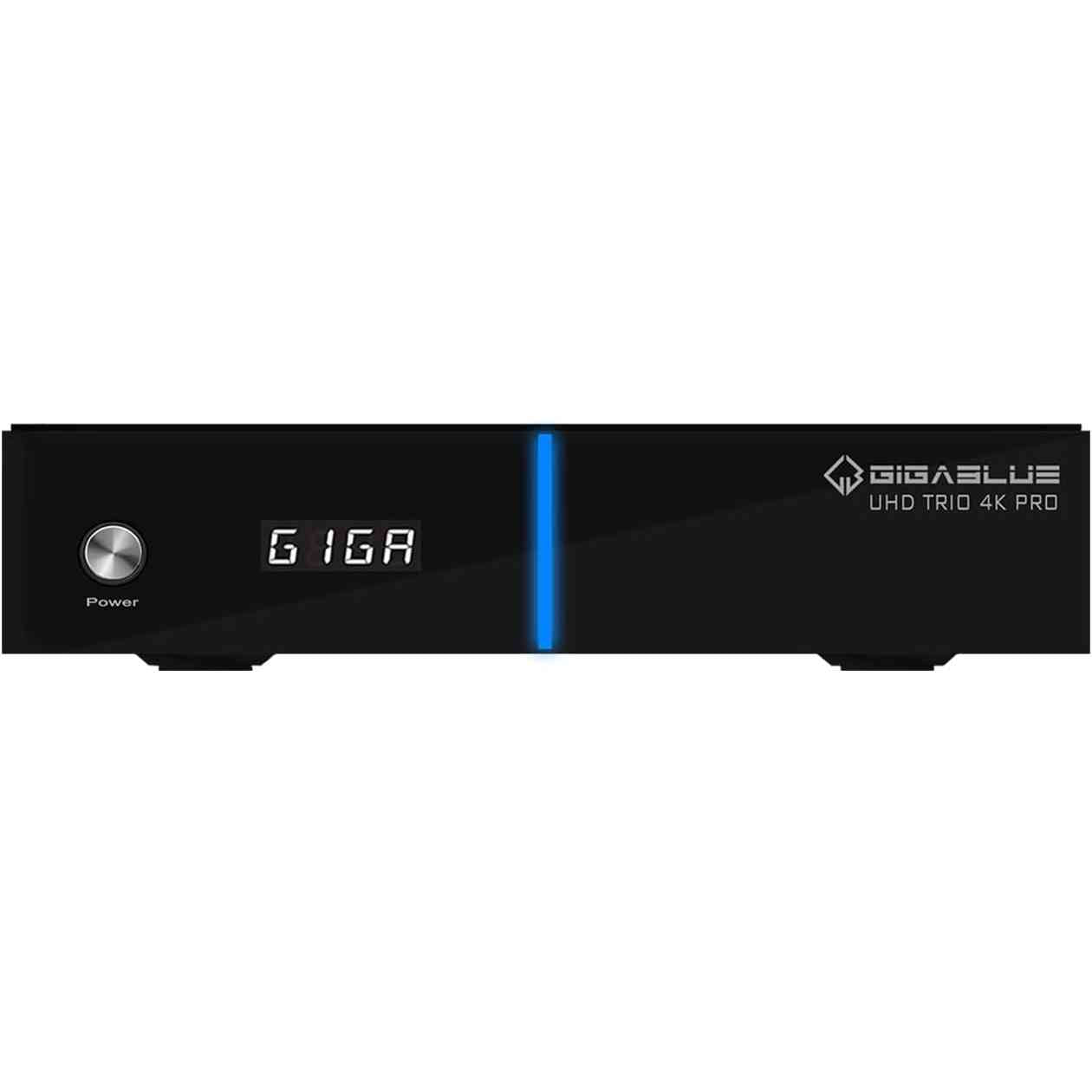 276086 - GigaBlue UHD Trio 4K PRO - Tuner Kombinues, W-LAN 1200Mbps, 1 x Tuner DVB-S2X, 1 x Tuner DVB-C/T2, schwarz