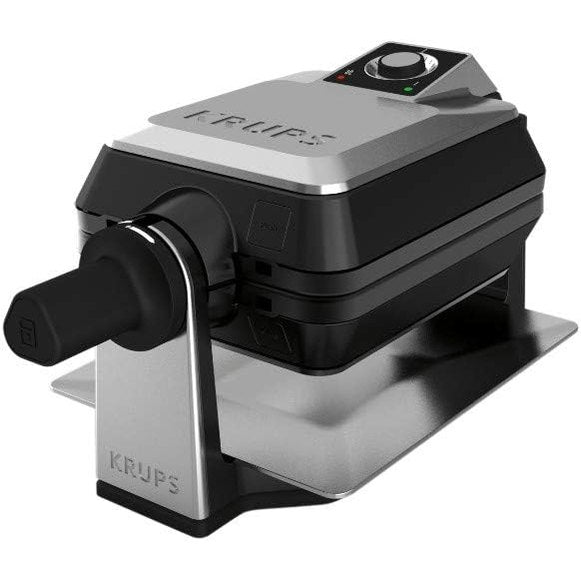 288191 - KRUPS Hekur vaflash i dyfishtë profesional, rrotullues për 2 vafla belge, 7 nivele skuqjeje, shtresë jo ngjitëse, çelik inox/i zi, i përshtatshëm për lavastovilje