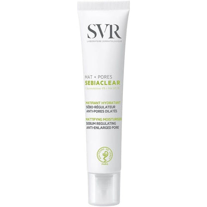 302222 - SVR - Sebiaclear Mat+Pores - Kujdes mat për poret e zmadhuara - Për lëkurë të kombinuar deri në të yndyrshme - Niacinamide, Gluconolactone - 40 ml