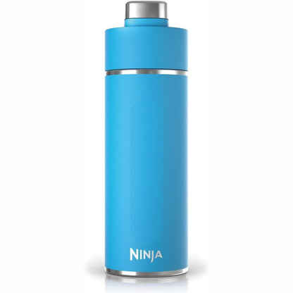 250975 - NINJA Shishe Uji Thirsti, Termos Filxhan 700ml, Kapak i Papërshkueshëm nga Pluhurat, për Pije të Gazuara, të Nxehta dhe të Ftohta, Çelik Inoks, Blu Tropikale, DW2401EUUKSB