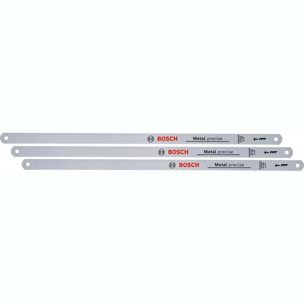 322738 - BOSCH Tehe sharre hekuri Precise 300 mm, 3 copë (për sharre hekuri 300 mm; 24 TPI; tehe sharre bimetale për prerje precize në metal, dru, plastikë, materiale kompozite)