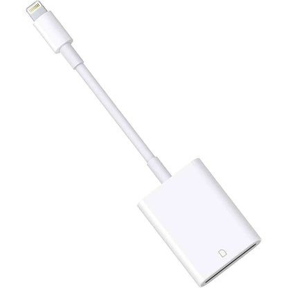 277034 - APPLE Lexues kartash Lightning në SD i çertifikuar nga MFi për iPhone/iPad, lexues kartash SD plug-and-play, për iPhone 14/13/12/11/XS/XR/X/8