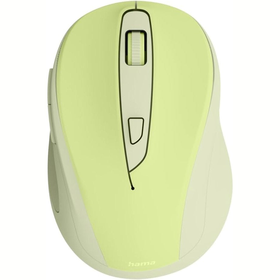 309189 - HAMA Maus pa tel, optik, 6 butona, 800/1200/1600 DPI, teknologji 2.4 GHz, jeshile