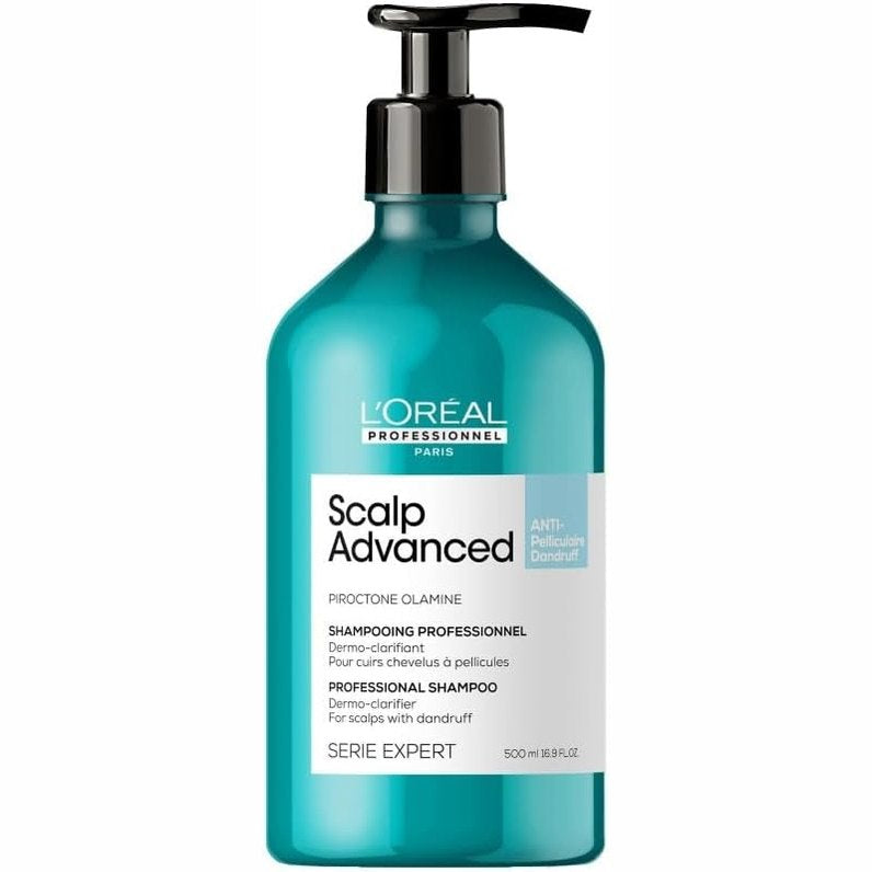 316534 - L'OREAL PROFESSIONNEL Shampo Scalp Advanced Dermo-Clarifying, 500 ml, për burra dhe gra, eliminon deri në 100% të zbokthit të dukshëm
