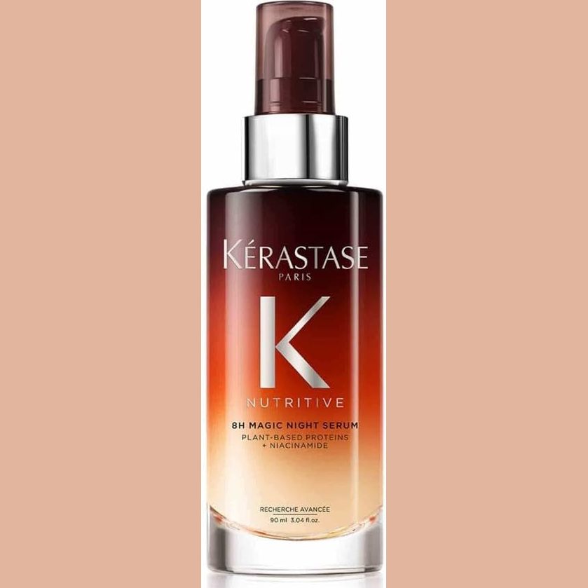 275166 - KÉRASTASE Serum Natës Ushqyes për flokë normalë deri pak të thatë, 90 ml, ushqyes dhe zbutës për shkëlqim dhe lehtësi në menaxhim, pa parabene, Serum Natës Magjik 8H.