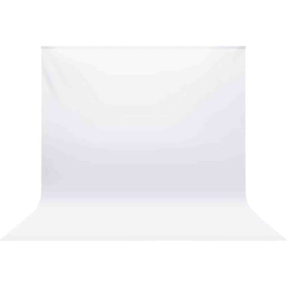 273664 - BONVVIE Sfond i Bardhë 3x3m, Sfond Fotografie Rezistent ndaj Rrudhave, Muslin i Larëshëm