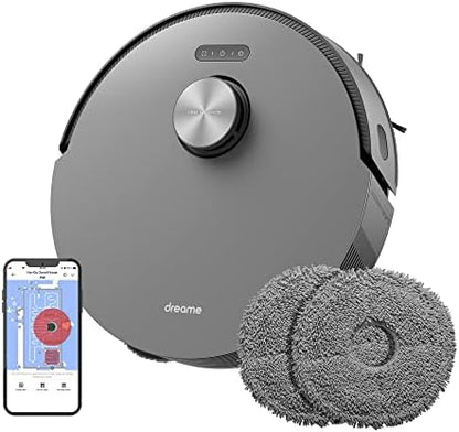 94060 - DREAME L10s Pro Fshesë Robot 2-në-1 me Korrent dhe Fshesë Dyshemeje, Zbulim Pengesash 3D, Hartëzim i Shumë Dyshemeve, Thithje e Fuqishme 5300Pa, Përshtatshme për Dysheme të Forta, Qilima, Qime Kafshësh Shtëpiake, I Lidhshëm me WiFi/APP/Alexa