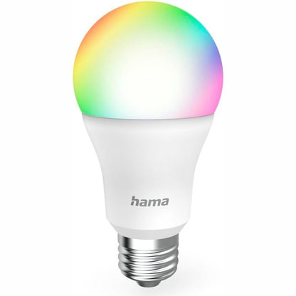 228882 - HAMA Llambë inteligjente Hama E27, 9W, RGB dhe e bardhë, Wi-Fi, e pajtueshme me Alexa, Google Assistant, Apple Home, SmartThings