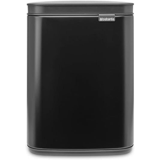 195615 - BRABANTIA - Kosh i Zi për Banjo, Dhomë Gjumit dhe Tualet, 4L, me Hapje të Lehtë dhe Mbyllje të Butë, I Montuar në Mur, Higjienik dhe Kursim Hapësire