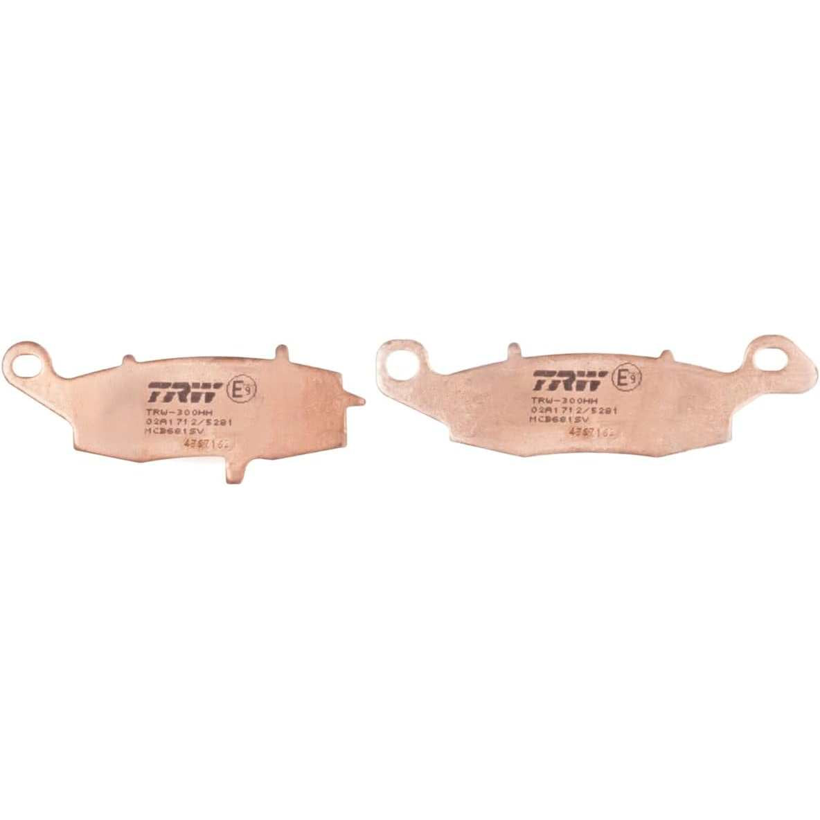 288767 - TRW Set pllakash frenash MCB681SV Sinter Street për boshtin e djathtë, të përparmë dhe motoçikleta të tjera Kawasaki ZR-7.