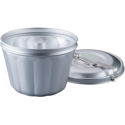 260511 - DR. OETKER Formë për Banjë me Ujë Alumini Ø 21 cm, Kapacitet 2.5 litra, Argjend