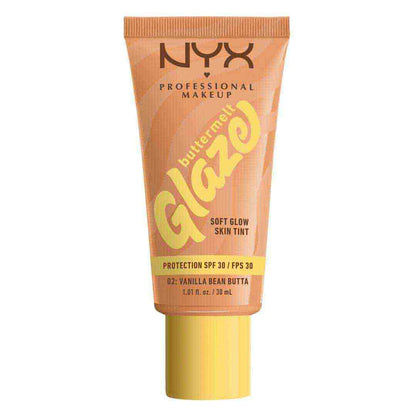 301166 - NYX - FONDATINË PROFESIONALE PËR MAKIJAZH PËR TË GJITHA LLOJTE E LËKURËS, ME GJALPË SHEA, GJALPË MANGO DHE NIACINAMIDE, SPF 30, NUANCA: 02 VANILLA BEAN BUTTA