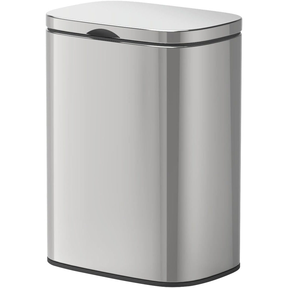 208784 - WENKO Sare - Kosh Kozmetik për Mure, Kapaciteti 5 litra, me Kapak dhe Mekanizëm Mbylljeje të Lehtë, Prej Çeliku Inox me Shkëlqim dhe i Montohet pa Shpim, Madhësia 21 x 29.5 x 18 cm